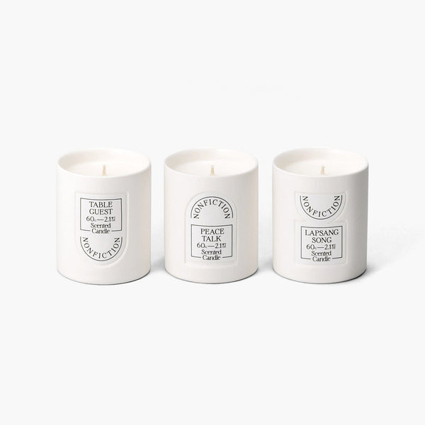 ＜NONFICTION＞TABLE GUEST SCENTED CANDLE NONFICTION Table Guest Scented Candle | White | FARFETCH FI