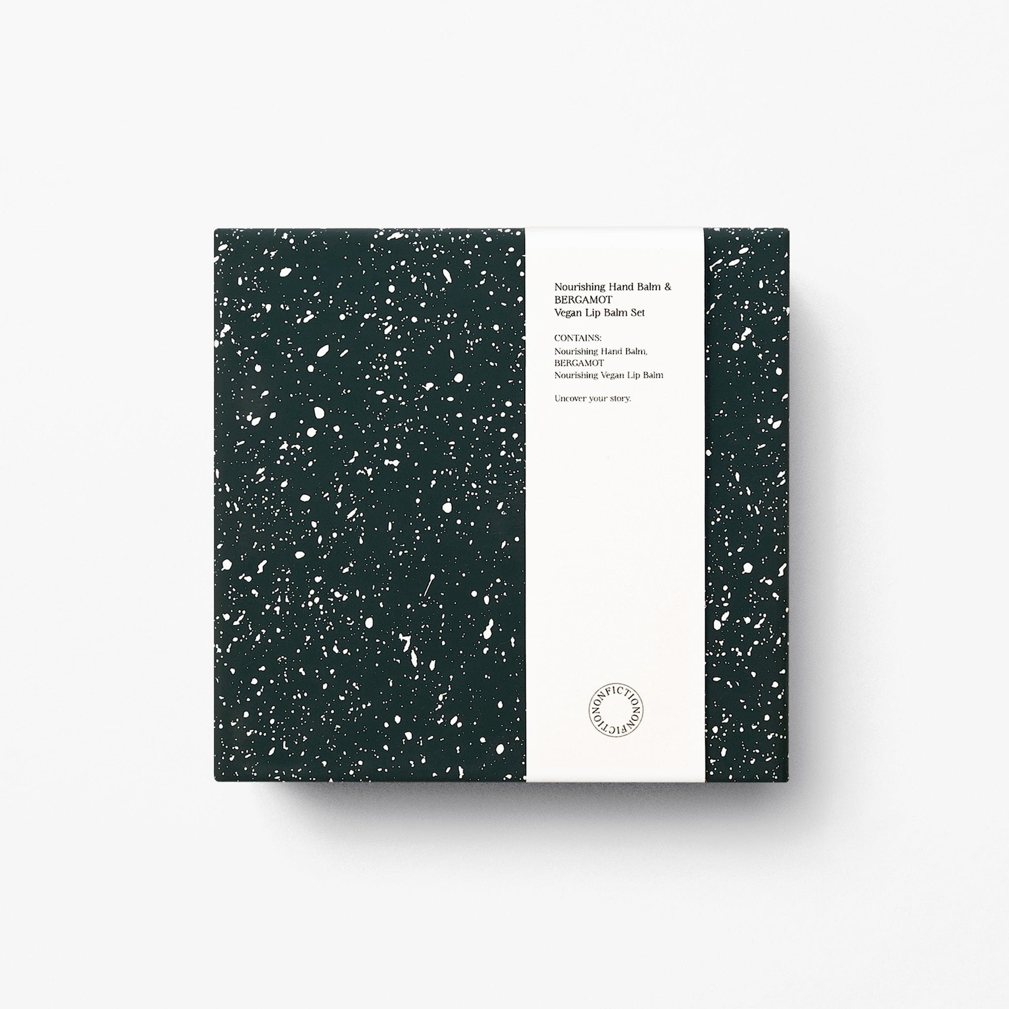NONFICTION Lip Balm 50mL + 8g Nourishing Vegan Lip Balm & Bergamot Vegan Lip Balm Set