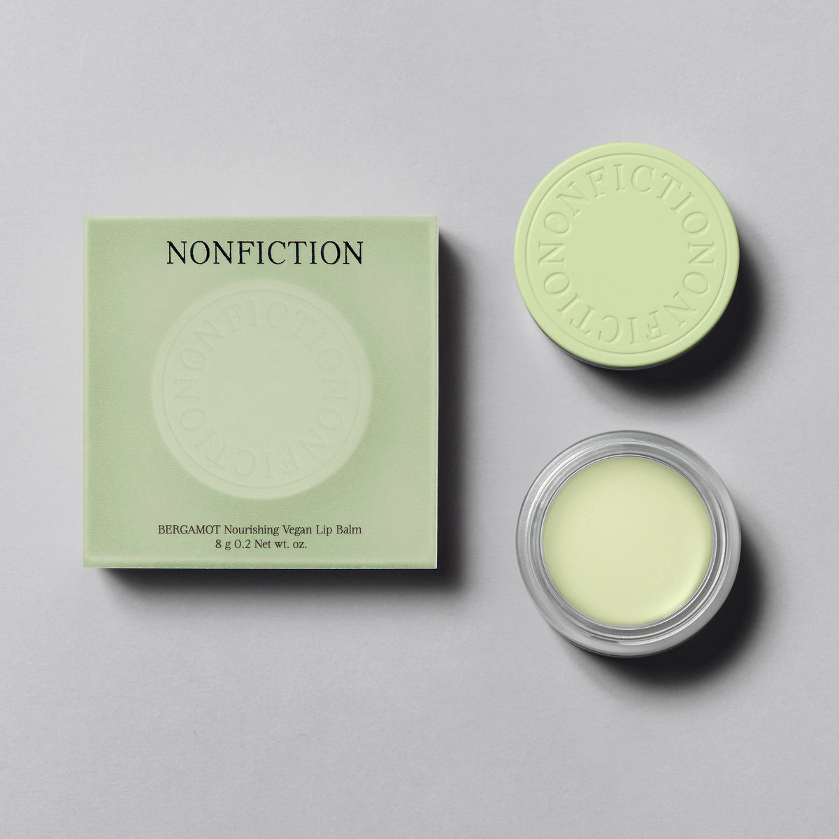 NONFICTION Lip Balm 8g / 0.2 wt. oz. BERGAMOT Nourishing Vegan Lip Balm