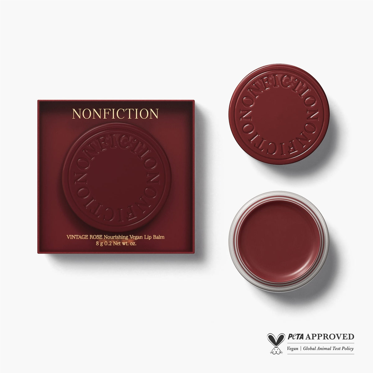 NONFICTION Lip Balm 8g / 0.2 wt. oz. VINTAGE ROSE Vegan Lip & Cheek Balm
